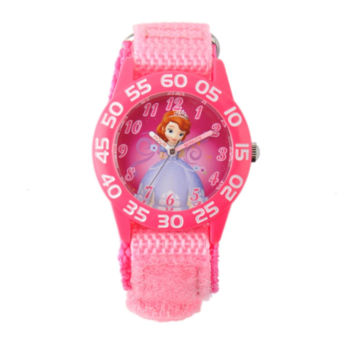 Licensed Character Disney Sofia the First Kids Pink Time Teacher Watch