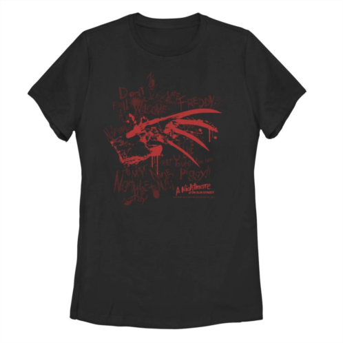 Licensed Character Juniors A Nightmare On Elm Street Claw Tee