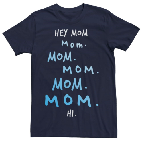Licensed Character Mens Hey Mom Mothers Day Tee