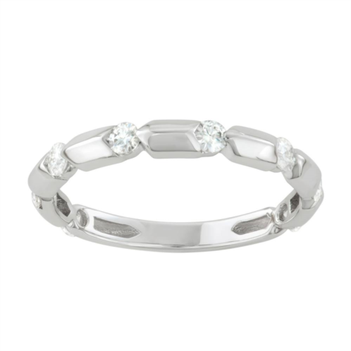 Charles & Colvard 14k Gold 1/4 Carat T.W. Lab-Created Moissanite Stackable Band