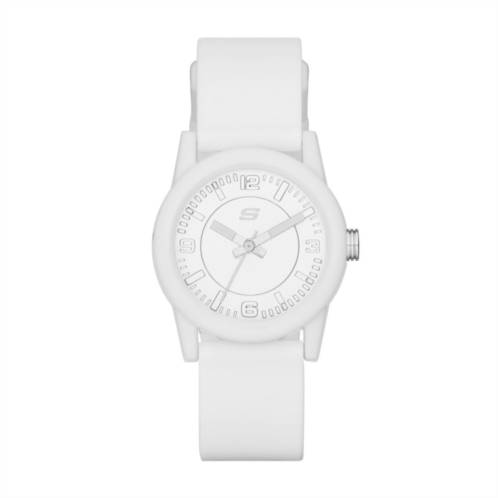 Skechers Womens Rosencrans Mini White Silicone Watch