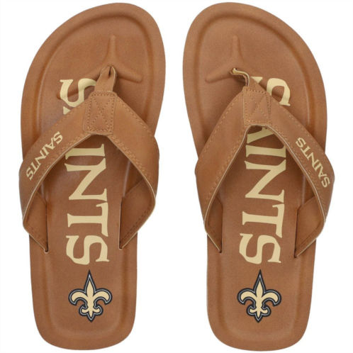 Unbranded Mens New Orleans Saints Color Pop Flip Flop Sandals