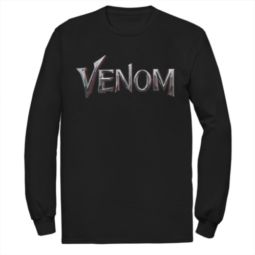 Licensed Character Mens Marvel Venom Chrome Logo Title Tee
