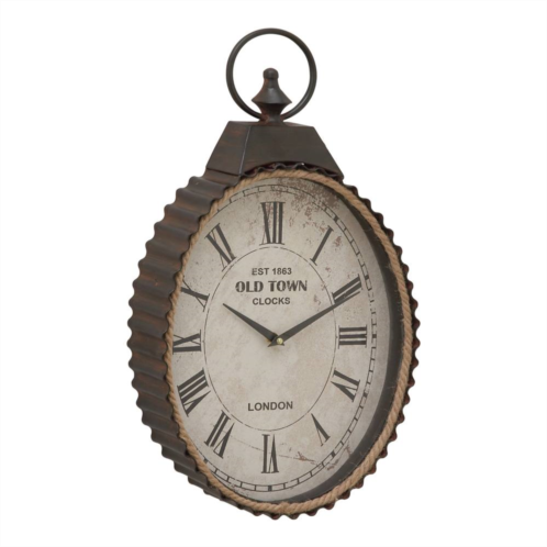 Stella & Eve Corrugated Old Town Wall Clock