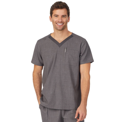 Mens Cuddl Duds Scrubs Classic V-Neck Top With Pockets