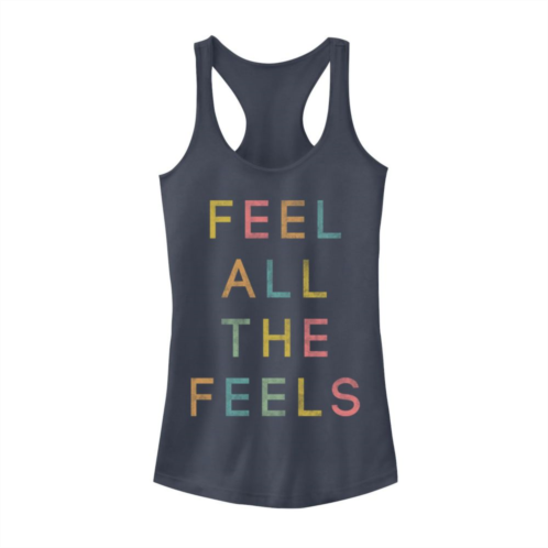 Unbranded Juniors Feel the Feels Graphic Tank Top