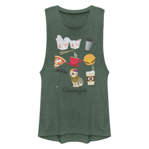 Licensed Character Juniors Gilmore Girls Icons Muscle Tank Top