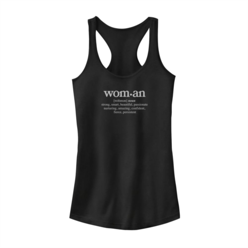 Unbranded Juniors Woman Definition Simple Tank Top