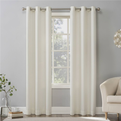 No. 918 Sora Casual Textured Semi-Sheer Grommet Window Curtain