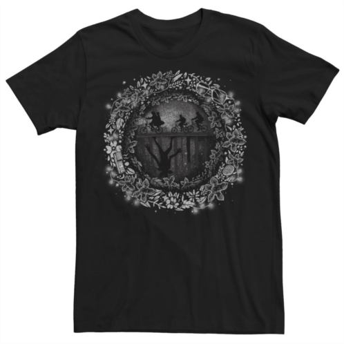 Licensed Character Mens Netflix Stranger Things Into The Upside Down Silhouettes Tee