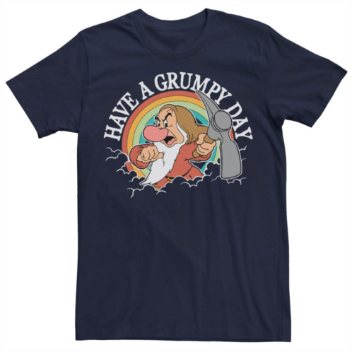 Licensed Character Mens Disney Snow White Grumpy Have A Grumpy Day Tee