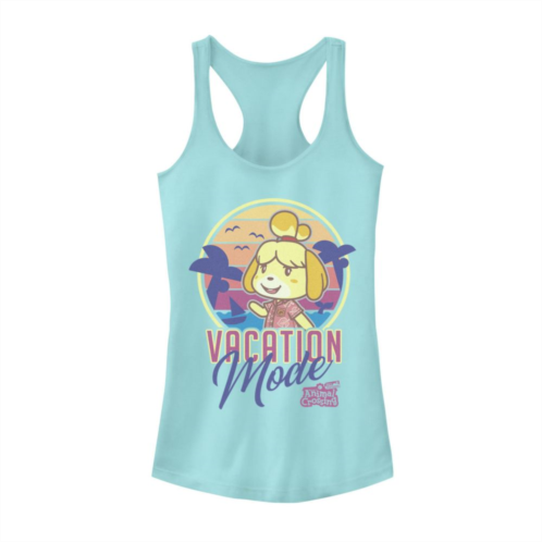 Licensed Character Juniors Animal Crossing New Horizons Isabelle Vacation Mode Tank Top