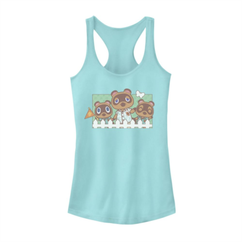 Licensed Character Juniors Animal Crossing New Horizons Nook Family Portrait Tank Top
