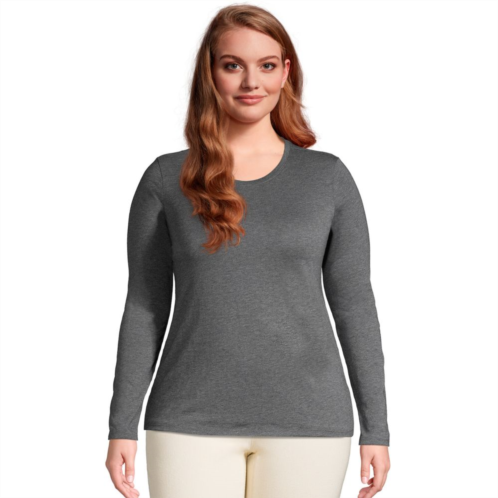 Plus Size Lands End Relaxed Supima Cotton Crewneck Tee