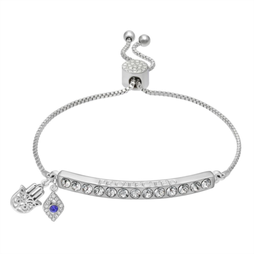 Brilliance Silver Plated Protected Charm Bracelet