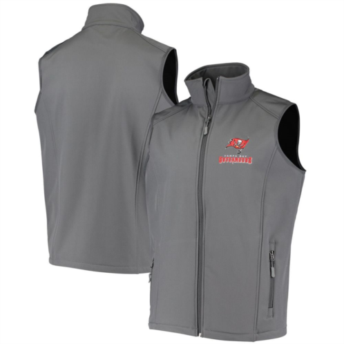 Unbranded Mens Dunbrooke Pewter Tampa Bay Buccaneers Circle Archer Softshell Full-Zip Vest