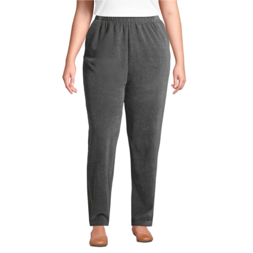 Plus Size Lands End Sport Knit High-Rise Corduroy Pull-On Pants