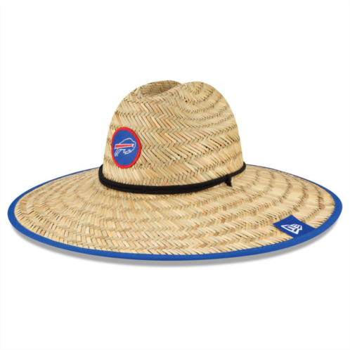 Mens New Era Natural Buffalo Bills 2020 NFL Summer Sideline Official Straw Hat