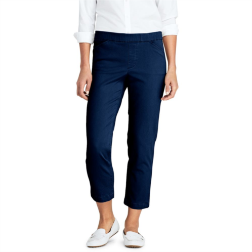 Petite Lands End Pull-On Chino Crop Pants