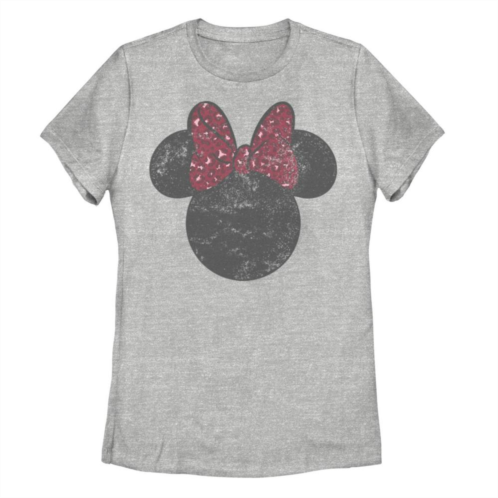 Licensed Character Juniors Disneys Minnie Mouse Silhouette Tee