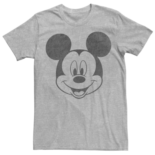 Mens Disney Mickey Mouse Black and White Portrait Tee
