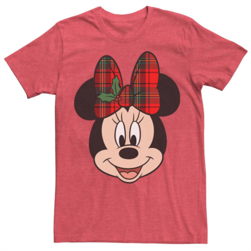 Licensed Character Mens Disney Minnie Mouse Christmas Bow Tee