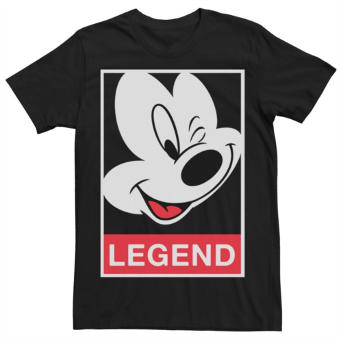 Licensed Character Mens Disney Mickey Mouse Legend Winking Portrait Tee
