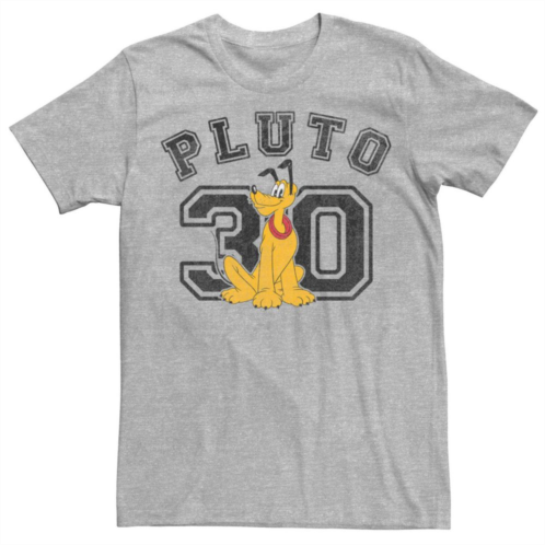 Licensed Character Mens Disney Pluto Varsity Text #30 Portrait Tee