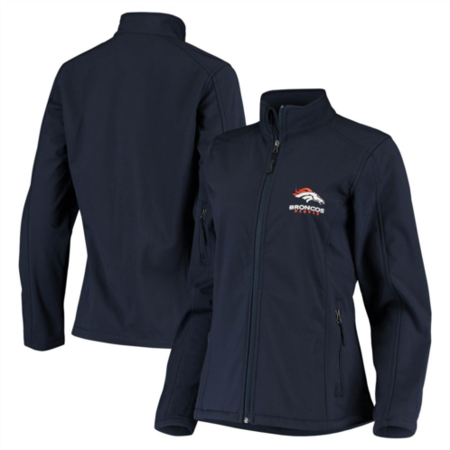 Dunbrooke Womens Navy Denver Broncos Full-Zip Sonoma Softshell Jacket