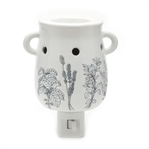 Sonoma Goods For Life White Floral Outlet Wax Melt Warmer