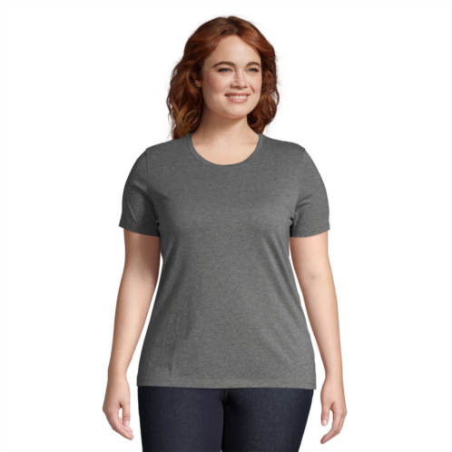 Plus Size Lands End Relaxed Supima Cotton Crewneck Tee