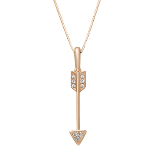 Gemminded 10k Gold Diamond Accent Arrow Pendant Necklace