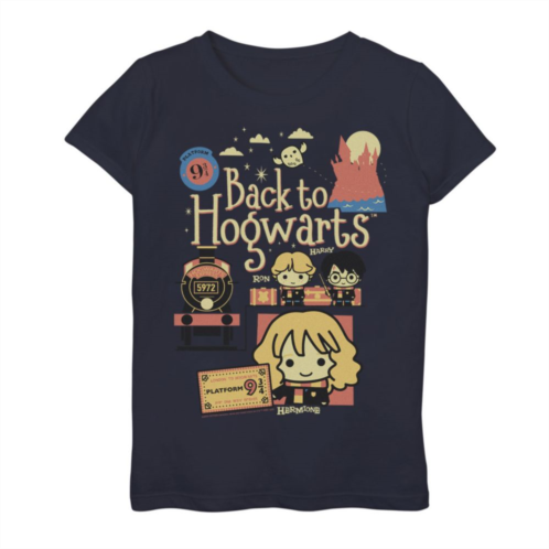 Girls 7-16 Harry Potter Chibi Back To Hogwarts Graphic Tee