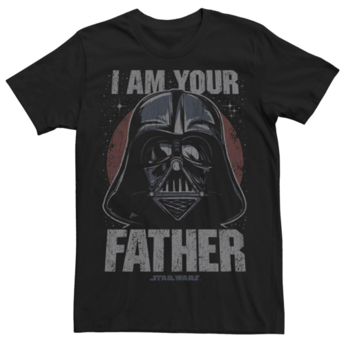 Mens Star Wars Vader I Am Your Father Dark Tee