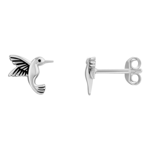 PRIMROSE Sterling Silver Hummingbird Stud Earrings