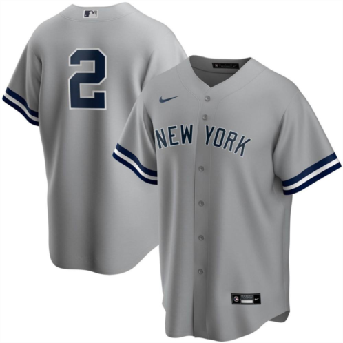 Mens Nike Derek Jeter Gray New York Yankees Road Replica Player Jersey