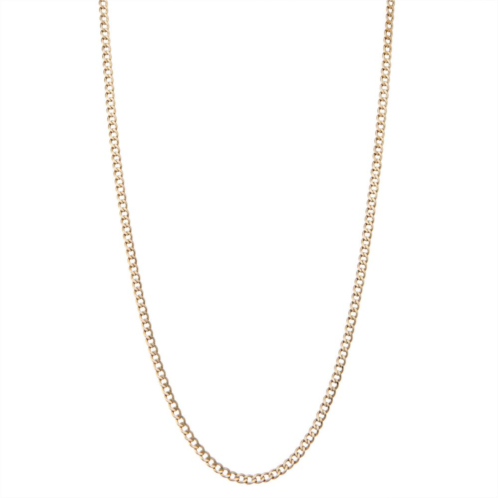 Jordan Blue 10k Gold Curb Chain Necklace