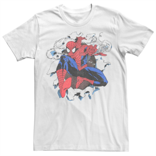 Mens Marvel Spiderman Retro Comic Tee