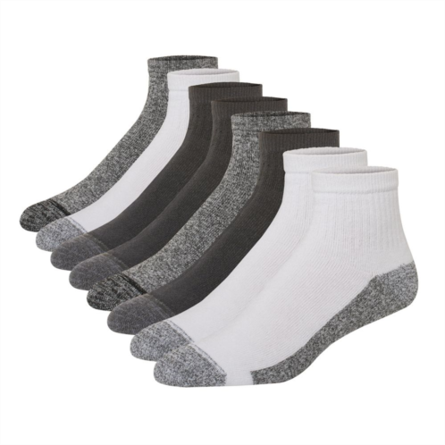 Mens Hanes Ultimate 8-Pack X-Temp Ultra Cushion Ankle Socks