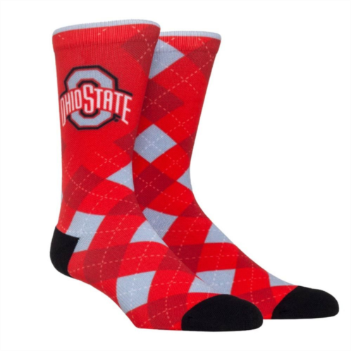 Unbranded Mens Rock Em Socks Ohio State Buckeyes HyperOptic Argyle Dress Socks