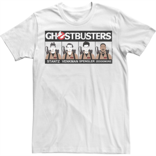 Licensed Character Mens Ghostbusters Group Shot Line Up Tee