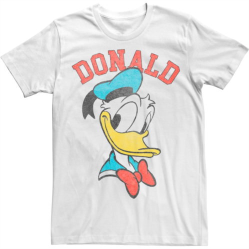 Licensed Character Mens Disney Mickey And Friends Donald Duck Happy Big Face Tee