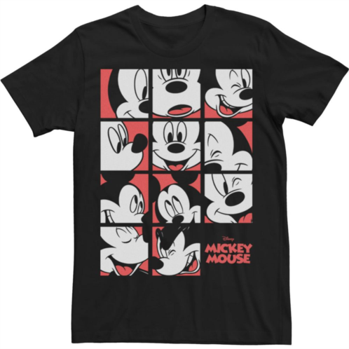 Licensed Character Mens Disney Mickey And Friends Mickey Mouse Expressions Boxes Tee