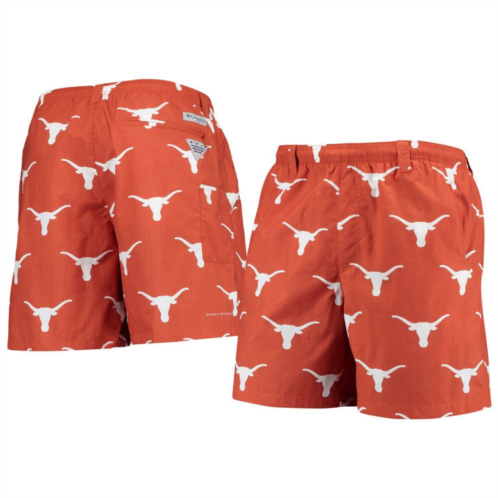Unbranded Mens Columbia Texas Orange Texas Longhorns PFG Backcast II Omni-Shade Hybrid Shorts