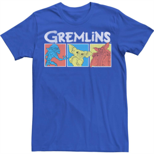 Licensed Character Mens Gremlins Primary Color Box Up Tee