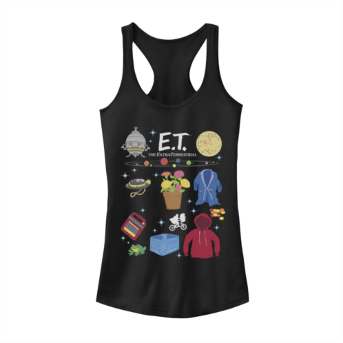 Licensed Character Juniors E.T. Symbolic Movie Props Graphic Tank Top