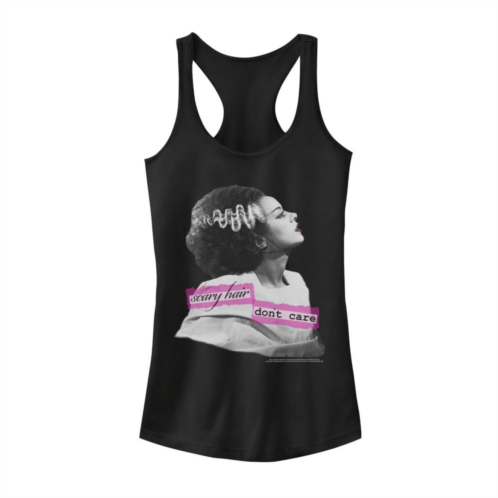 Licensed Character Juniors Universal Monsters Bride Of Frankenstein Scary Hair Graphic Tank Top