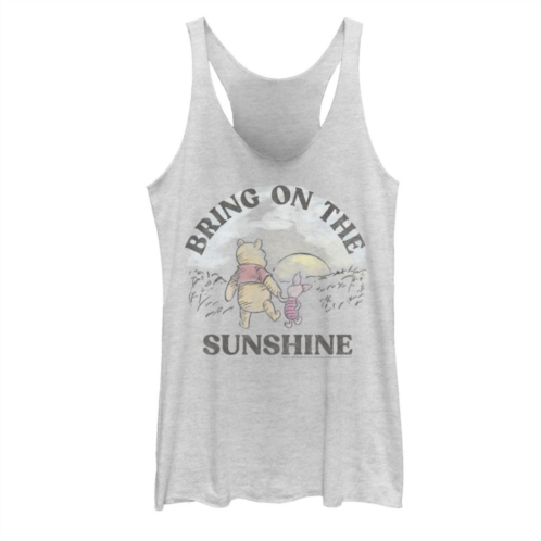 Licensed Character Juniors Disney Winnie The Pooh Piglet And Pooh Bring On The Sunshine Tank Top