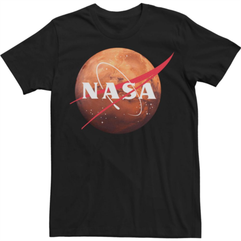 Licensed Character Big & Tall NASA Mars Planet Logo Tee