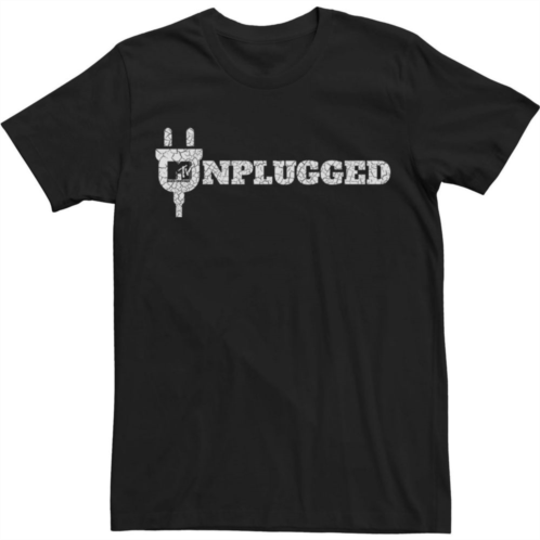 Licensed Character Big & Tall MTV Unplugged Crackle Vintage Logo Tee